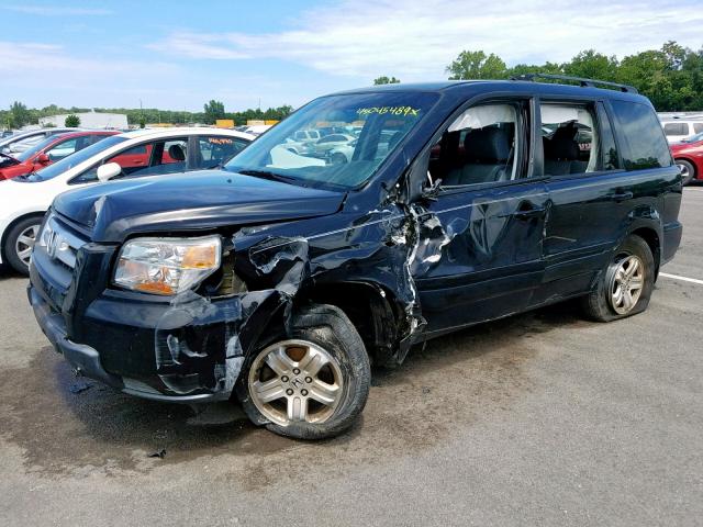 5FNYF28218B017910 - 2008 HONDA PILOT VP BLACK photo 2