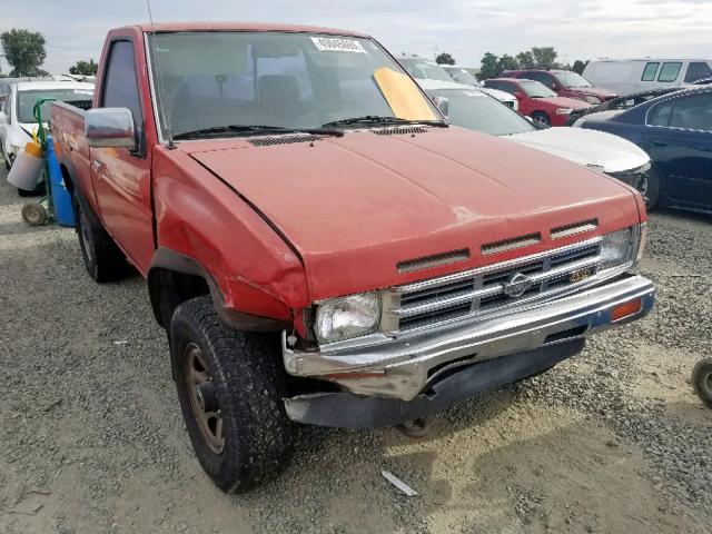 1N6SD11Y0NC352926 - 1992 NISSAN TRUCK SHOR RED photo 1