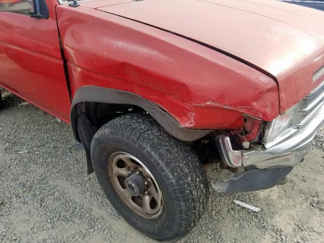 1N6SD11Y0NC352926 - 1992 NISSAN TRUCK SHOR RED photo 9