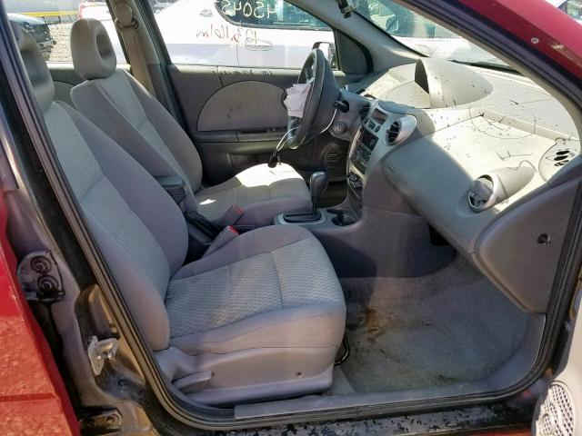1G8AJ55F07Z180723 - 2007 SATURN ION LEVEL BURGUNDY photo 5