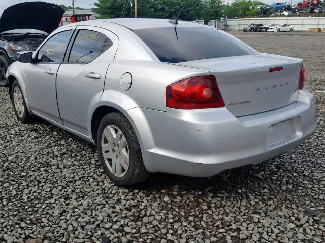 1B3BD4FG7BN575714 - 2011 DODGE AVENGER EX SILVER photo 3