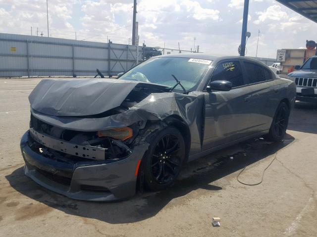 2C3CDXBG6JH145730 - 2018 DODGE CHARGER SX GRAY photo 2