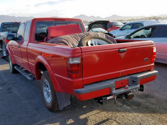 1FTYR14U73PB81427 - 2003 FORD RANGER SUP RED photo 3