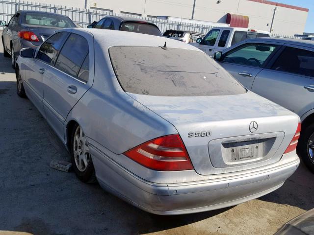 WDBNG75J31A152943 - 2001 MERCEDES-BENZ S 500 SILVER photo 3