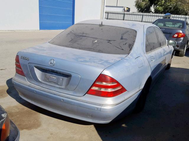 WDBNG75J31A152943 - 2001 MERCEDES-BENZ S 500 SILVER photo 4