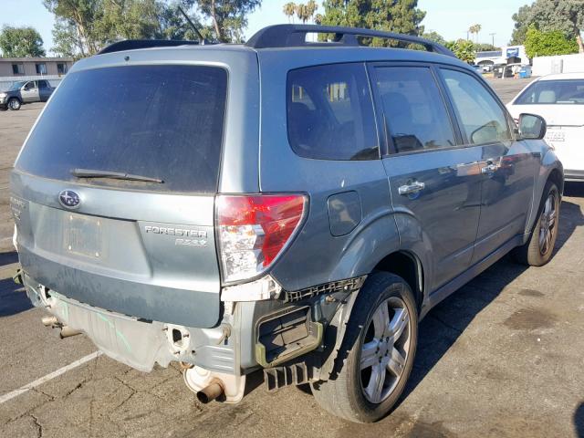 JF2SH6CC6AH748167 - 2010 SUBARU FORESTER 2 GREEN photo 4