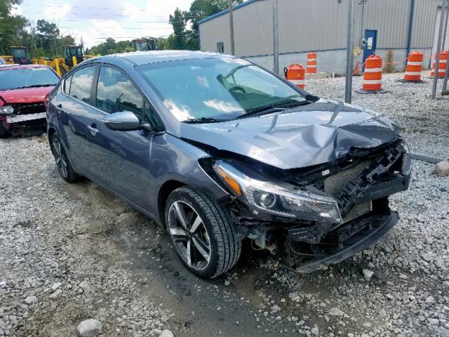 3KPFL4A89JE251234 - 2018 KIA FORTE EX GRAY photo 1