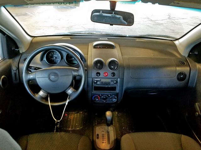 KL1TD66677B779967 - 2007 CHEVROLET AVEO BASE Көк фото 9