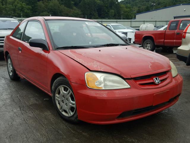 1HGEM21261L070769 - 2001 HONDA CIVIC DX RED photo 1