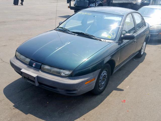 1G8ZH5280VZ217206 - 1997 SATURN SL1 GREEN photo 2