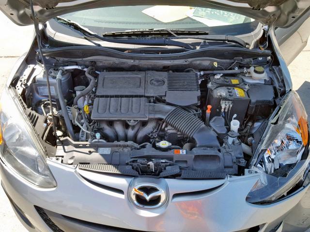 JM1DE1KZ9E0173348 - 2014 MAZDA MAZDA2 SPO GRAY photo 7