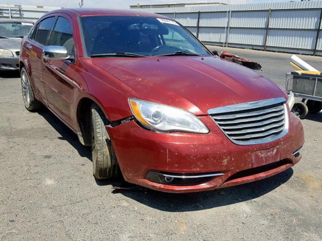 1C3CCBCB1CN203469 - 2012 CHRYSLER 200 LIMITE RED photo 1