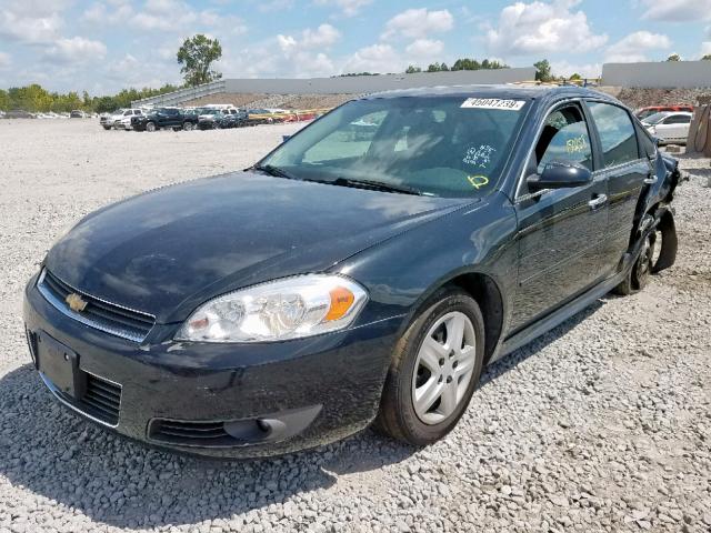 2G1WC5EM9A1176537 - 2010 CHEVROLET IMPALA LTZ BLACK photo 2