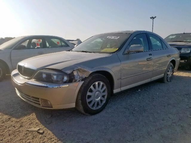 1LNHM86S84Y608320 - 2004 LINCOLN LS TAN photo 2