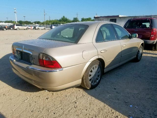 1LNHM86S84Y608320 - 2004 LINCOLN LS TAN photo 4