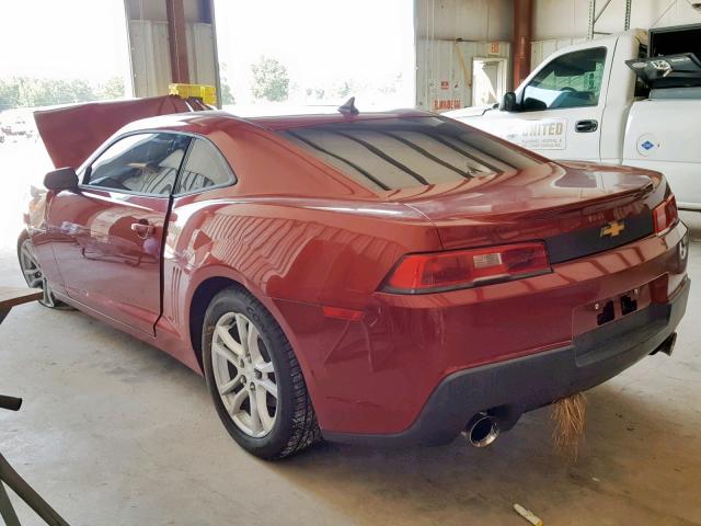 2G1FA1E32E9237501 - 2014 CHEVROLET CAMARO LS RED photo 3