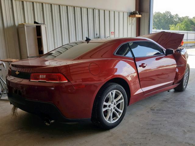 2G1FA1E32E9237501 - 2014 CHEVROLET CAMARO LS RED photo 4