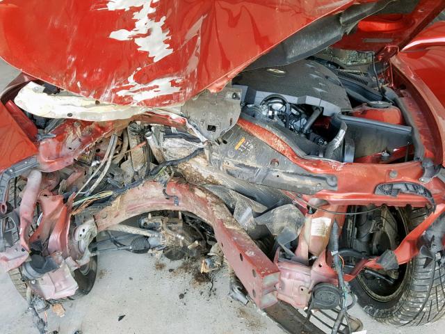 2G1FA1E32E9237501 - 2014 CHEVROLET CAMARO LS RED photo 7