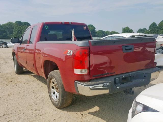 2GTEK19J471656735 - 2007 GMC NEW SIERRA MAROON photo 3