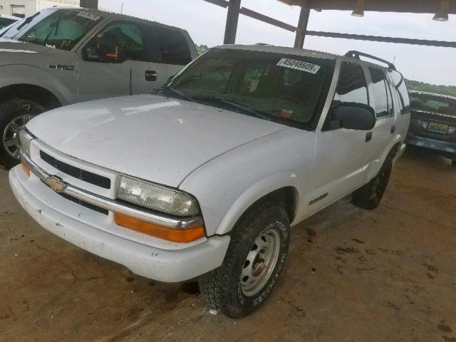 1GNDT13X43K139264 - 2003 CHEVROLET BLAZER WHITE photo 2