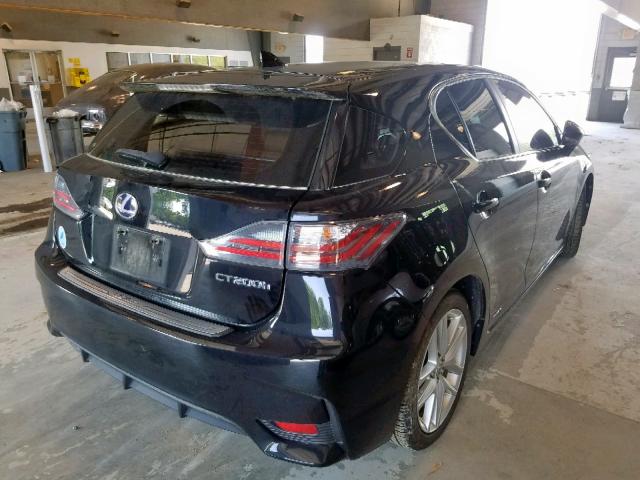 JTHKD5BH2G2274097 - 2016 LEXUS CT 200 BLACK photo 4