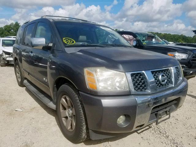 5N1AA08A07N710376 - 2007 NISSAN ARMADA SE GRAY photo 1