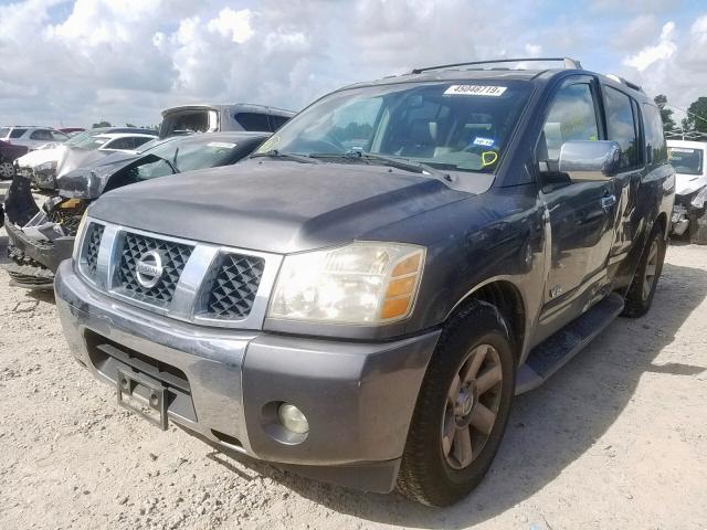 5N1AA08A07N710376 - 2007 NISSAN ARMADA SE GRAY photo 2