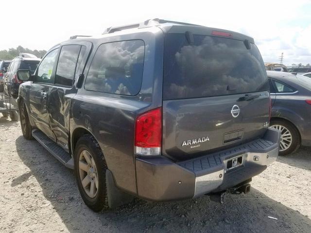 5N1AA08A07N710376 - 2007 NISSAN ARMADA SE GRAY photo 3