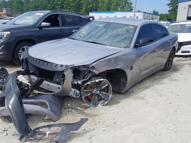 2C3CDXHG9GH129490 - 2016 DODGE CHARGER SX SILVER photo 2