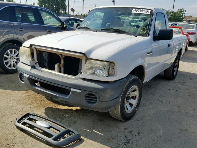 1FTYR10D87PA92865 - 2007 FORD RANGER WHITE photo 2