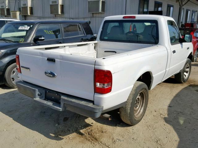 1FTYR10D87PA92865 - 2007 FORD RANGER WHITE photo 4