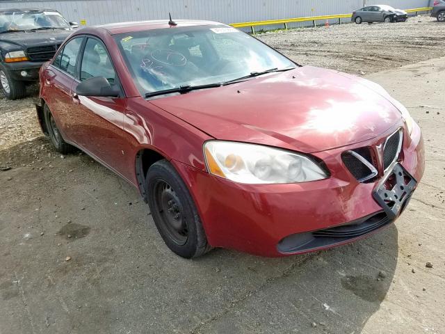 1G2ZF57B284149903 - 2008 PONTIAC G6 VALUE L MAROON photo 1