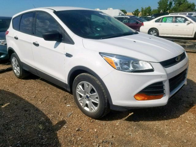 1FMCU0F77FUB40159 - 2015 FORD ESCAPE S WHITE photo 1