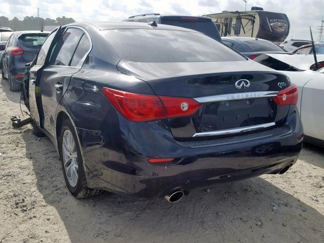 JN1BV7AP1FM345928 - 2015 INFINITI Q50 BASE BLACK photo 3