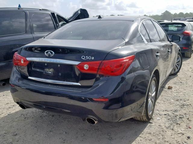 JN1BV7AP1FM345928 - 2015 INFINITI Q50 BASE BLACK photo 4