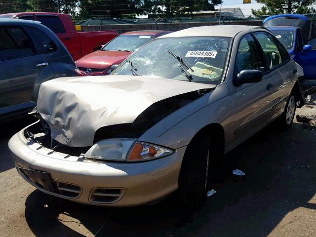 1G1JF524517119907 - 2001 CHEVROLET CAVALIER L TAN photo 2