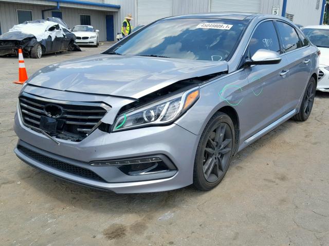 5NPE34AB6FH050143 - 2015 HYUNDAI SONATA SPO GRAY photo 1