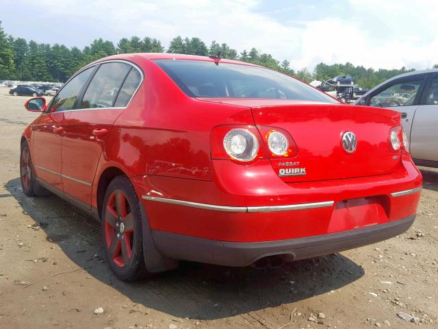 WVWAK73C08P015890 - 2008 VOLKSWAGEN PASSAT KOM RED photo 3