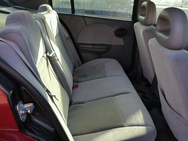 1G8AL55FX7Z121916 - 2007 SATURN ION LEVEL RED photo 6