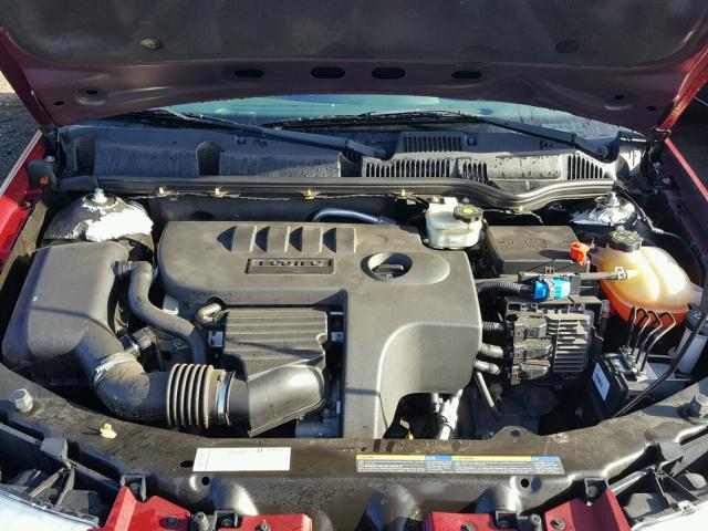 1G8AL55FX7Z121916 - 2007 SATURN ION LEVEL RED photo 7