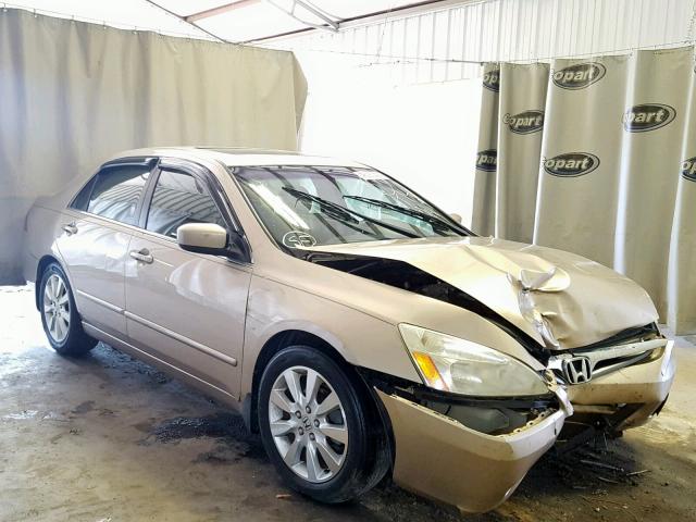 1HGCM66547A001763 - 2007 HONDA ACCORD EX GOLD photo 1