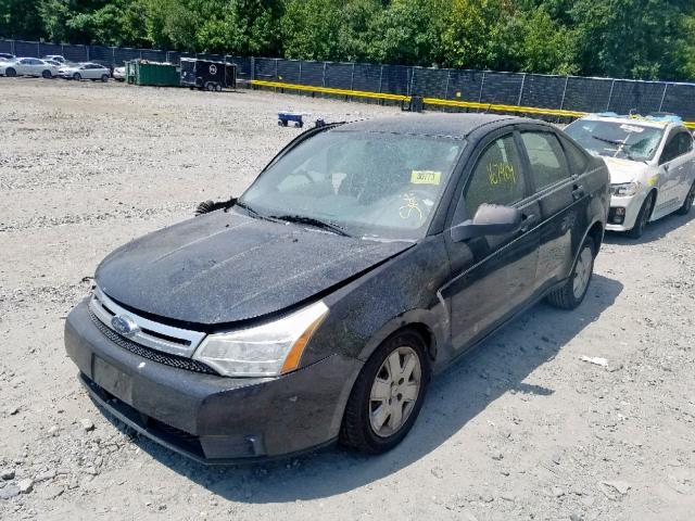 1FAHP34N48W140234 - 2008 FORD FOCUS S/SE BLACK photo 2