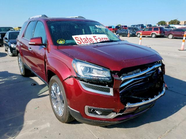 1GKKRSKD0HJ218556 - 2017 GMC ACADIA LIM BURGUNDY photo 1