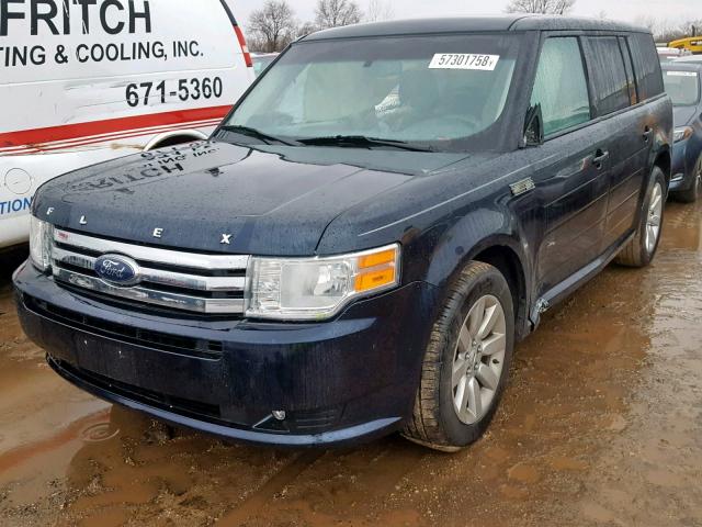 2FMDK51C89BA00420 - 2009 FORD FLEX SE BLUE photo 2