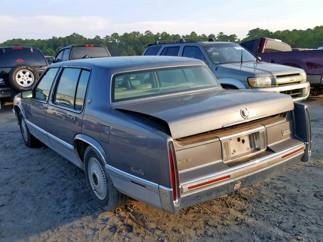 1G6CD53B2N4309869 - 1992 CADILLAC DEVILLE BLUE photo 3