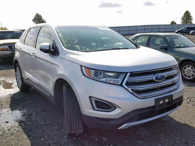 2FMTK4K87FBB28515 - 2015 FORD EDGE TITAN SILVER photo 1