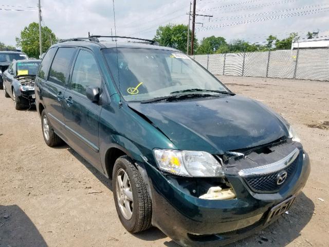 JM3LW28J130337289 - 2003 MAZDA MPV WAGON GREEN photo 1