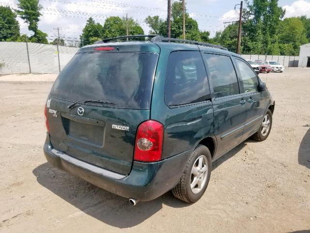 JM3LW28J130337289 - 2003 MAZDA MPV WAGON GREEN photo 4