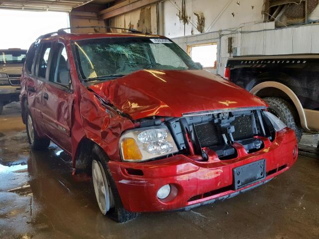 1GKDT13S642259909 - 2004 GMC ENVOY RED photo 1