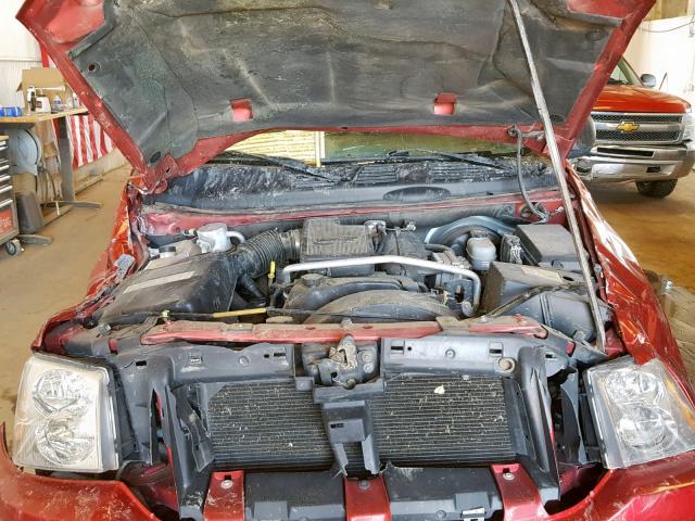 1GKDT13S642259909 - 2004 GMC ENVOY RED photo 7